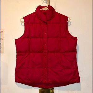 Women’s Red Down Vest